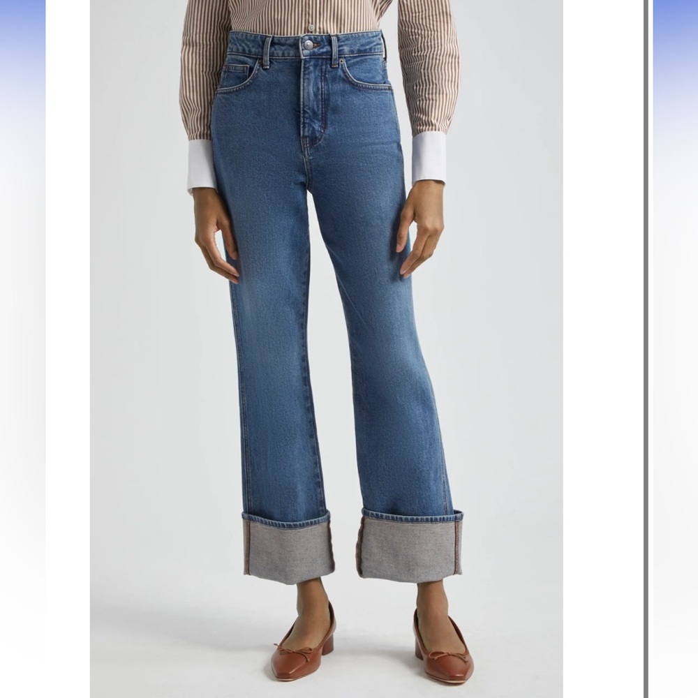Veronica Beard Blue Straight Leg Jeans